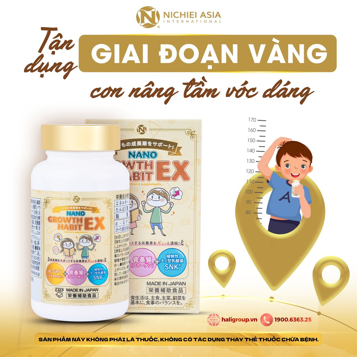 NguyenH62007's tweet photo. 👉Nano Growth Habit Ex Nichiei Bussan - con cao hơn - thông minh hơn - phát triển toàn diện hơn
Xem sản phẩm: https://t.co/FaVEMRcWQz
#NichieiBussan #NichieiAsia #NanoGrowthHabitEx #HaliGroup #TangChieuCao #HaliGroup https://t.co/Blrv67Ei0r