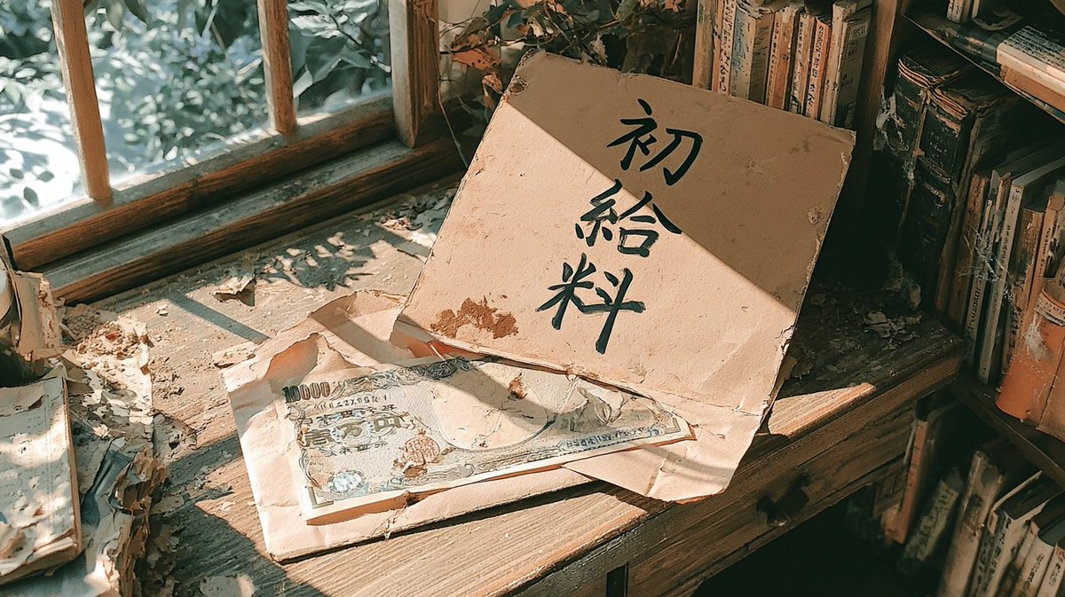 phimo_surgeon's tweet photo. 両親に贈った泥の付いた一万円札

大学生になって初めてバイトをした。
内容は農家のお手伝い。
朝から夕方まで働いて、給料は1万円。
貧乏大学生にはありがたいバイトだった。

手渡しで渡された１万円札に嬉しくなった私は、
封筒に「初給料」とデカデカと書いて両親に渡した。

「これが本当の
泥のついた一万円札やな」
などと言って、
父と母は嬉しいのか泣きそうなのか、
よくわからない表情をしていた。

私が大学生になった頃、実家は本当に金銭的に苦しく、
多少とも足しになったら良いな、程度のつもりだった。

先日、父が亡くなり、実家の片付けをしていたときのこと。
「初給料」と書かれた封筒が、父の書斎の本の間に挟まっているのを見つけた。
中の一万円札も手付かずだった。

使ってくれていたらそれはそれで嬉しかったけれど、
生活の苦しい中、使わずに残しておいてくれたことに自分でも驚くほど感動した。

私は見ていないので知らなかったのだが、
泥の付いた１万円札は、「北の国から」の有名なシーンで出てくるらしい。

悲しいことに、お金は往々にして人間関係の破綻の引き金になる。
ただ、家族との絆を思い出させてくれた１万円札は今も実家の棚に大事にしまわれている。
