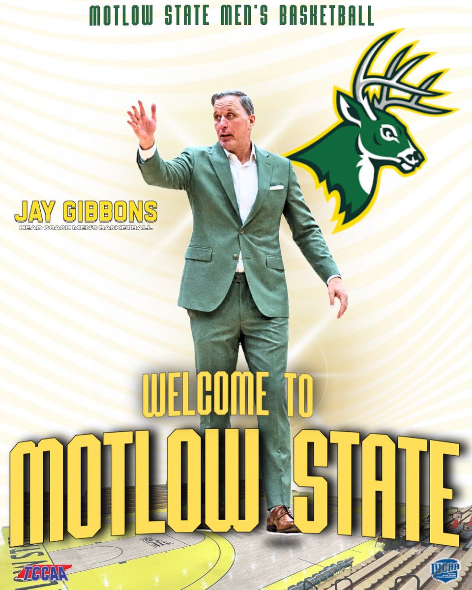 jjgibbons11's tweet photo. 🏀 Excited and honored to be named the Head Men’s Basketball Coach at Motlow State Community College!

20+ years of collegiate coaching experience.
2017 NCAA Final Four staff.
MEAC Championship experience.
8 NBA players developed.
30+ professional players developed.

Ready to build something special in Tullahoma.

Defense. Development. Winning.
#defensetravels 
#MotlowState #MotlowBucks #NJCAA #CollegeBasketball #GoBucks