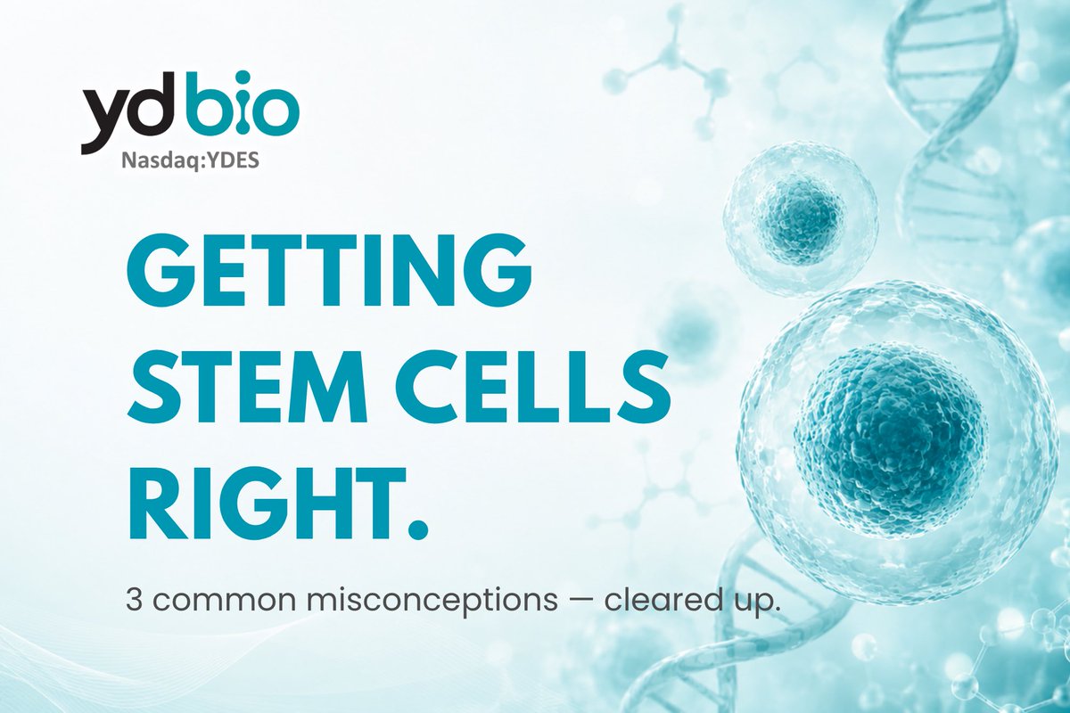 YD_Bio_Limited's tweet photo. "Stem cell therapy = injecting cells into your eye." Not quite. YD Bio uses exosomes — tiny repair-signal packets naturally secreted by limbal stem cells. 

Applied as eye drops. No live cell implantation needed 🧵 https://t.co/YpSmTamng6