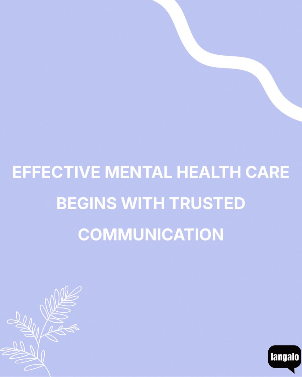 langaloinc's tweet photo. At Langalo, we believe language access is an important part of mental health support. Because everyone deserves the opportunity to communicate openly and receive care with confidence.

#LanguageAccess #MentalWellbeing #HealingThroughWords https://t.co/ibgOjuyrp8