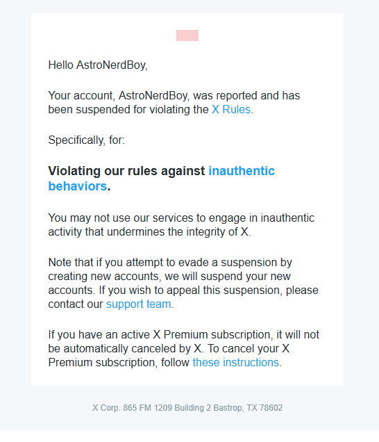 ToddDecker's tweet photo. For some reason, @AstroNerdBoy got suspended. I reached out to him. He checked and saw this. https://t.co/F7aXb9yN1h