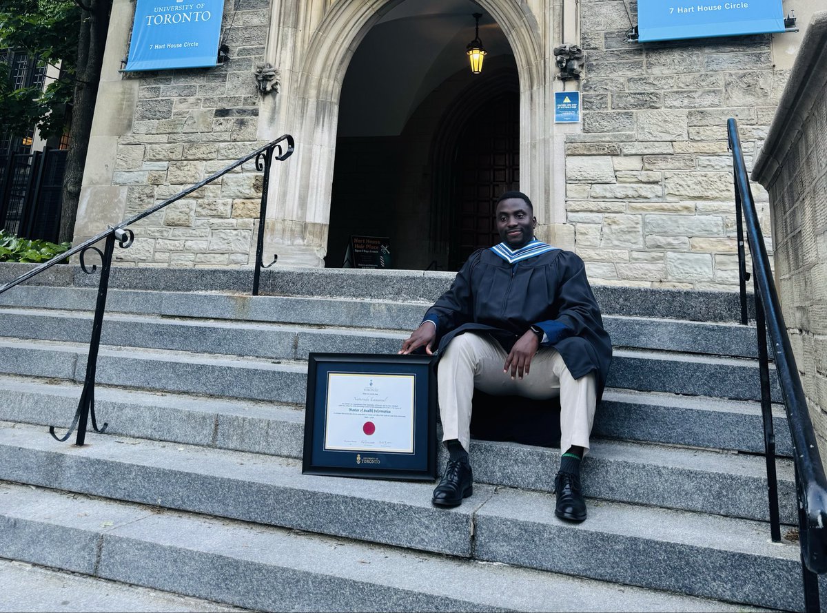 iamnaturinda's tweet photo. Two years later,
Master of Health Informatics

University of Toronto

Class of 2026. 🎓

The Journey was the Reward!

#DefyGravity #UofTGrad26 https://t.co/Td04khMulz