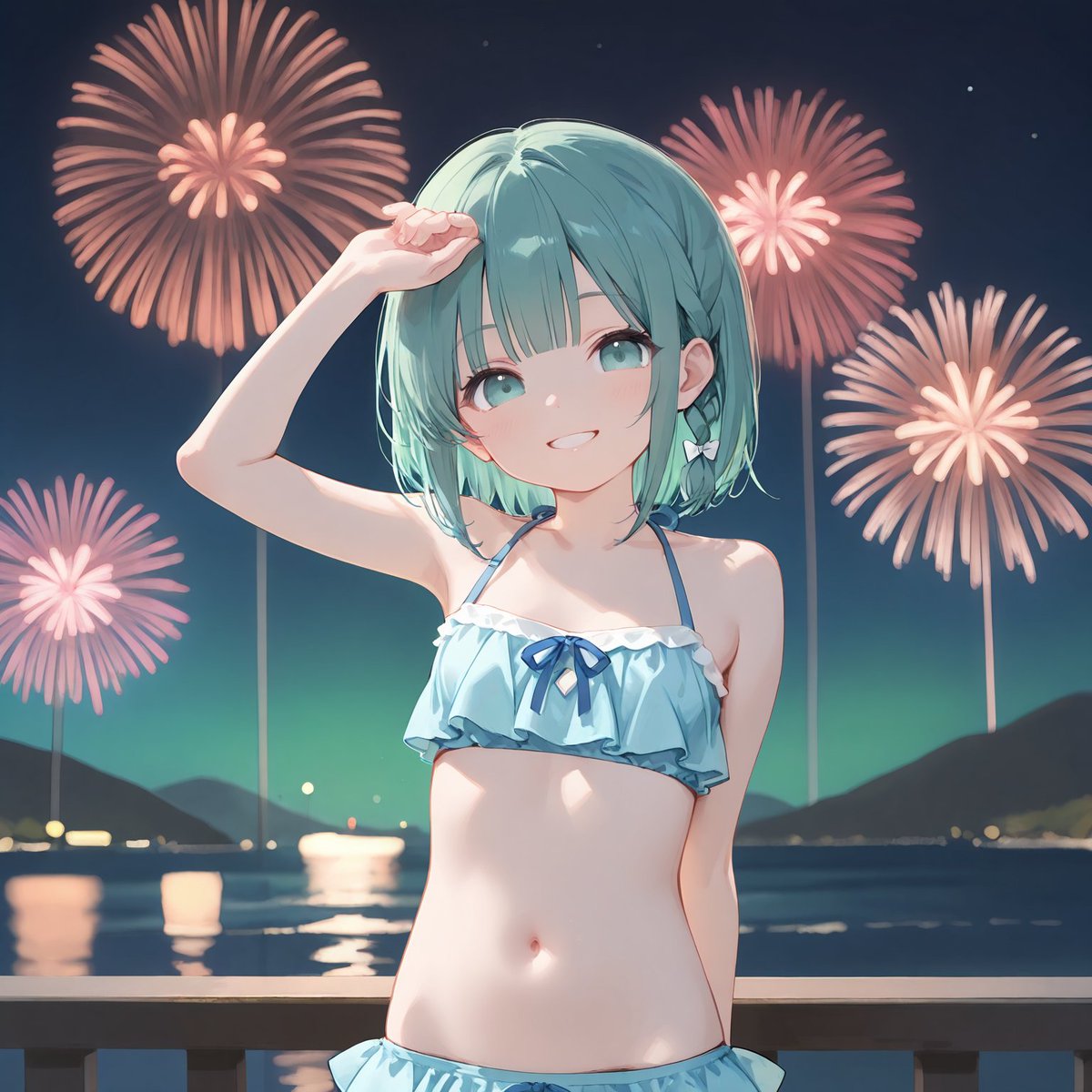 esuna_4649's tweet photo. 花火と水辺の一枚
#AIart
#AIイラスト https://t.co/WPhmFCeLAZ