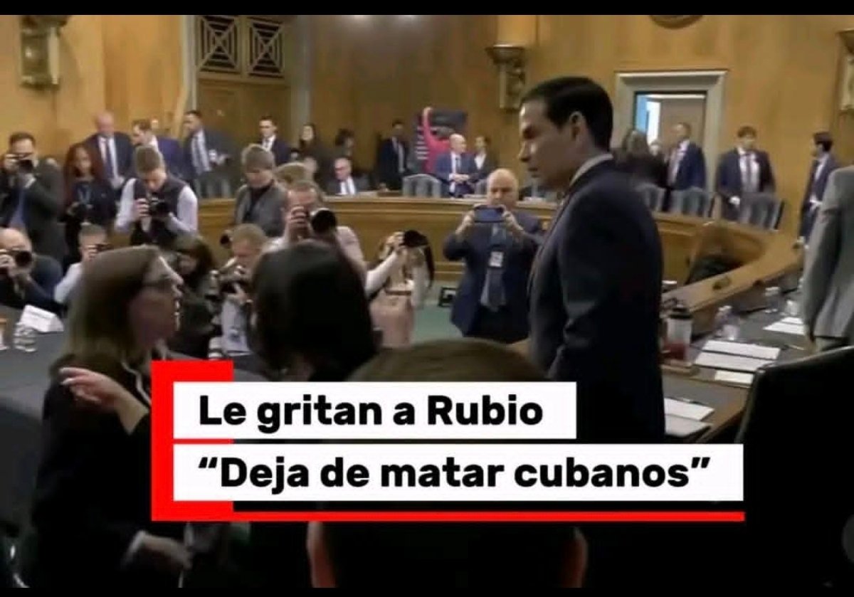 EduardoLopezL65's tweet photo. "¡Las sanciones están matando a los cubanos! ¡Marco Rubio está matando a su propia gente... Él nunca ha estado en #Cuba... Nunca ha visto a los niños en las escuelas como los he visto yo!"
Lo Interrumpen mientras recitaba mentiras sobre Cuba.
#TumbaElBloqueo #YoSigoAMiPresidente https://t.co/zADTNN5Um9