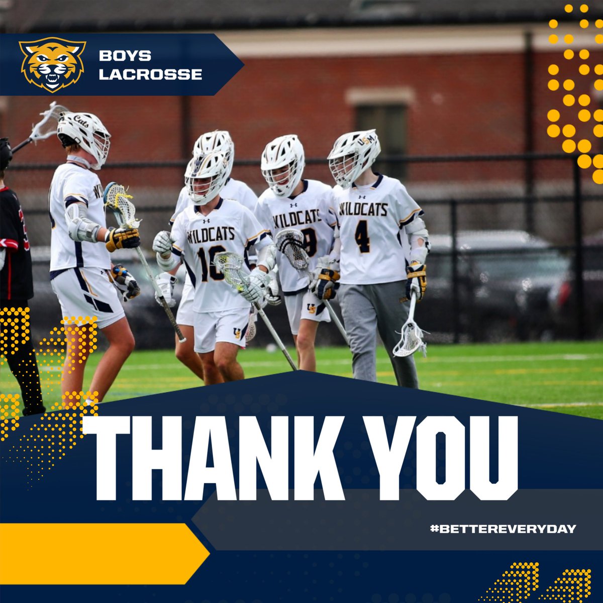 USMathletics's tweet photo. Thank you to Boys Lacrosse team for a memorable season and we look forward to what is in store for next year! 
@usmsocial @USMAthleticsAD #BetterEveryday https://t.co/1HYMrtPfTG