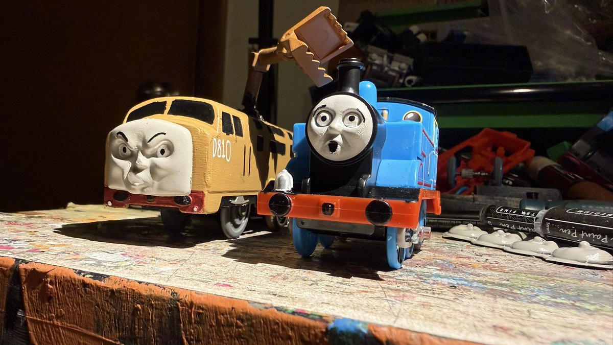 EngineerBraden's tweet photo. @MilkDrinker218 @Winnerd62 So far lady is up in the air but she does exist just don’t know exactly how then splatter and dodge exists they are shunters at barrow and diesel 10 is a privately owned engine by a special company this is how he looks below and was given the claw to be a mobile almost crane https://t.co/ZIrRaKs7o0