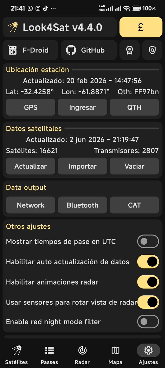 LU3HAU's tweet photo. Nueva Versión de Look4sat, ahora con Decoder SSTV Integrado...

#look4sat #SSTV #app #Android #Radioaficionados https://t.co/jV17NdlIqr