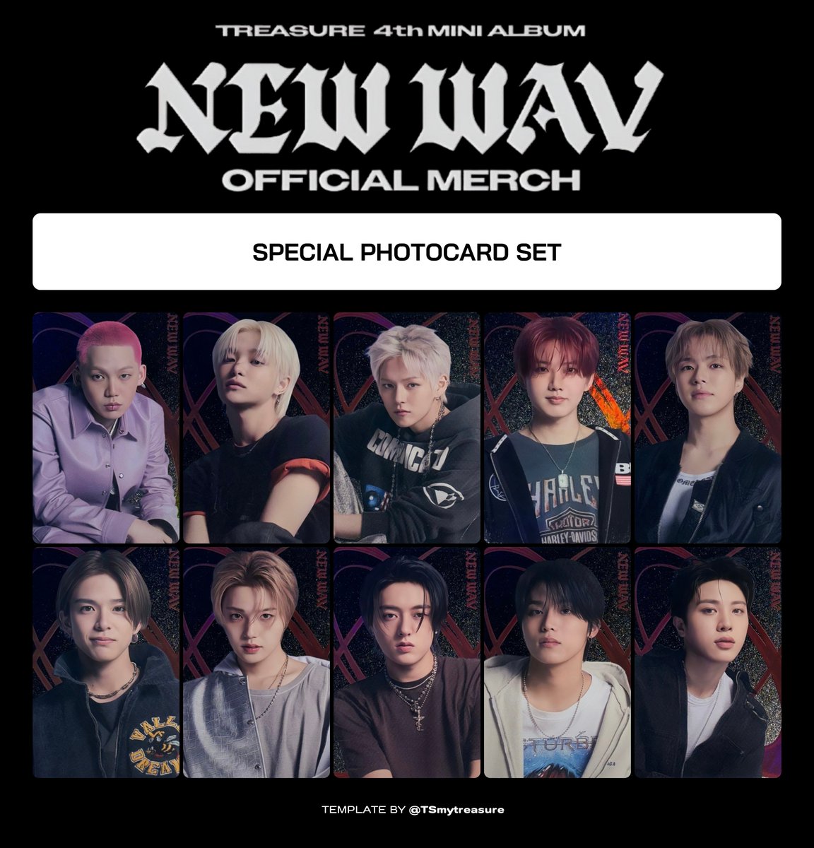 TSmytreasure's tweet photo. TREASURE 4th MINI ALBUM [NEW WAV]
OFFICIAL MERCH

ෆ* BULK PACK
ෆ* COLLECT BOOK
ෆ* SPECIAL PHOTOCARD SET
ෆ* PVC PHOTOCARD POUCH SET

トレジャー  트레저 
트레저 현석 지훈 요시 준규 재혁 아사히 도영 하루토 정우 정환 포카 https://t.co/NYWChqfRsl