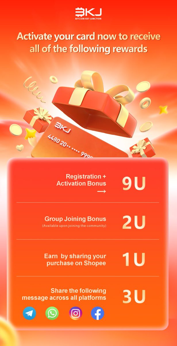 riegogrind's tweet photo. BKJ Card Exclusive – Unlock All "Earn With BKJ" Rewards!

➖ Register &amp; Download APP
https://t.co/g6HalkfP7K
➖ Submit Code Bonus 
5UXP3
📌Activate now &amp; unlock all rewards!
https://t.co/uIwG1nO6aA https://t.co/7PTjPlXZBr