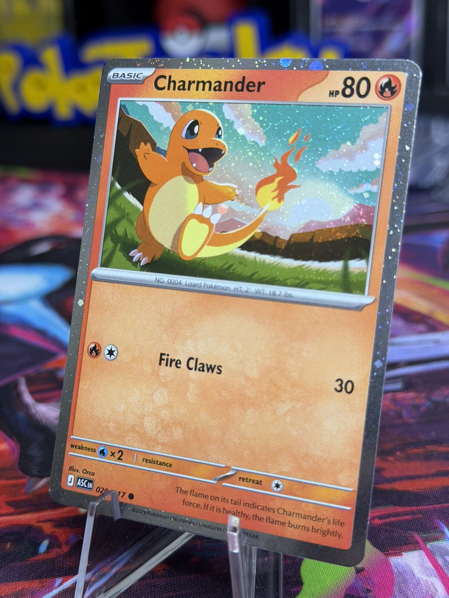 PokeTeeJay's tweet photo. 🔥 FREE CHARMANDER 🔥 

Take home this Charmander cosmos promo with a nice swirl 🌀 To enter:

• Follow @PokeTeeJay 
• Like &amp; RT ♻️ 
• Tag a friend 🤝 

Ends 6/9 🕰️ 
Good luck! ✨ 
#Pokemon https://t.co/NfqnPMcCAe