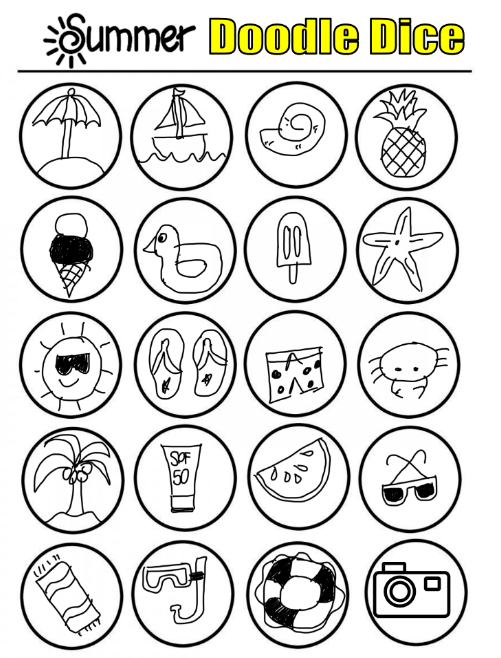 lporterPE's tweet photo. From the archives @SHAPEAmerica #SHAPECleveland. Thx to @superdanpe and @BolgersPowerPE and their fantastic ArtinPE session, doodle dice (summer edition) is on the agenda for 6th gr. #physed even on the last day of school. Great when your gym is used for 8th gr. promotion. https://t.co/pXHpU4Y12v
