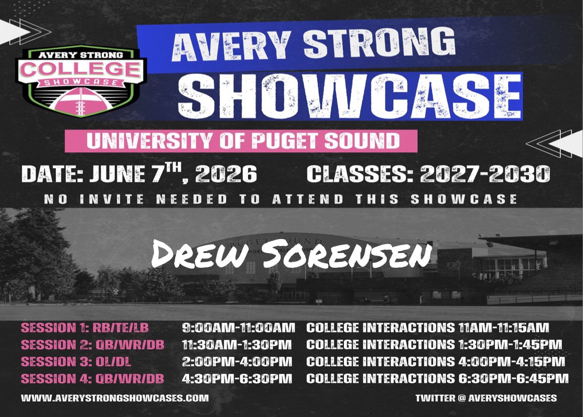 drewsorensen_1's tweet photo. Excited to compete at the @AveryShowcases on June 7th. I’ll be at Session 4. Looking forward to showcasing the work that’s been put in this offseason! https://t.co/oEaFP6Yhpj