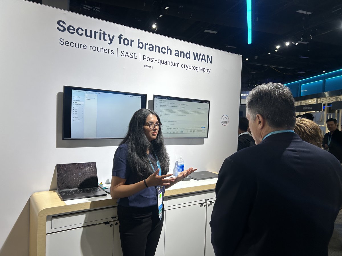 CiscoEvents's tweet photo. Day 2 at #CiscoLive is in the books and it was a WINNER! 🏆 We loved seeing so many amazing attendees in the Cisco Showcase, especially in Future-Proofed Workplaces  exploring how @Cisco leverages agentic AI to transform and energize business, everywhere it happens. 🏟️ 🏢 🛣️ https://t.co/TdzmcgM5En