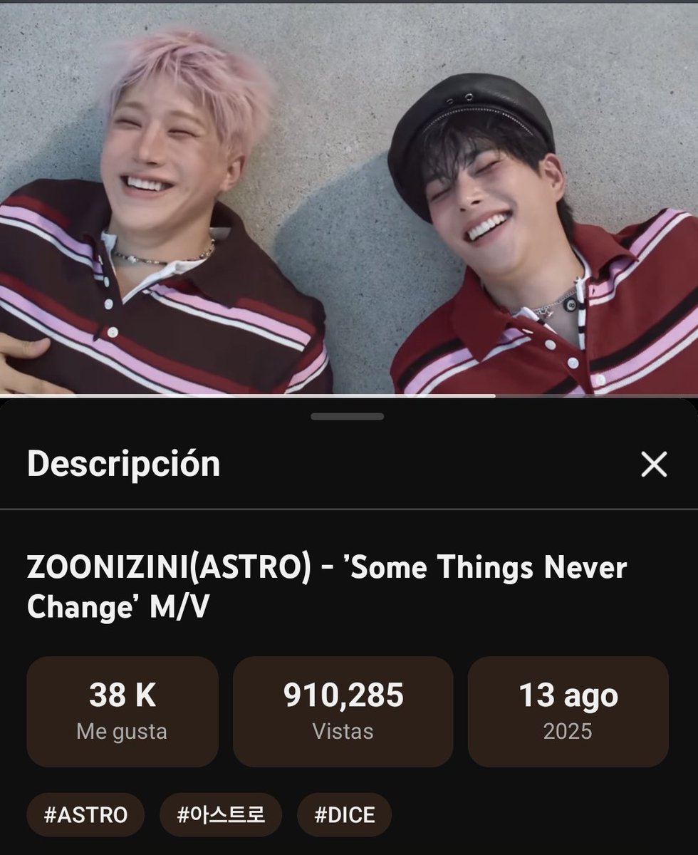 KareenRock's tweet photo. AROHA!!!
Estamos a 90mil reproducciones en Youtube para que Some things never change de nuestros Zoonizini llegue al millón de reproducciones.
A seguir haciendo stream que falta muy poco!
#ZOONIZINI #JINJIN #ASTROJINJIN #진진 #MJ #ASTROMJ #엠재이 #ASTRO #아스트로 #AROHA #아로하 https://t.co/TCuSedybVl