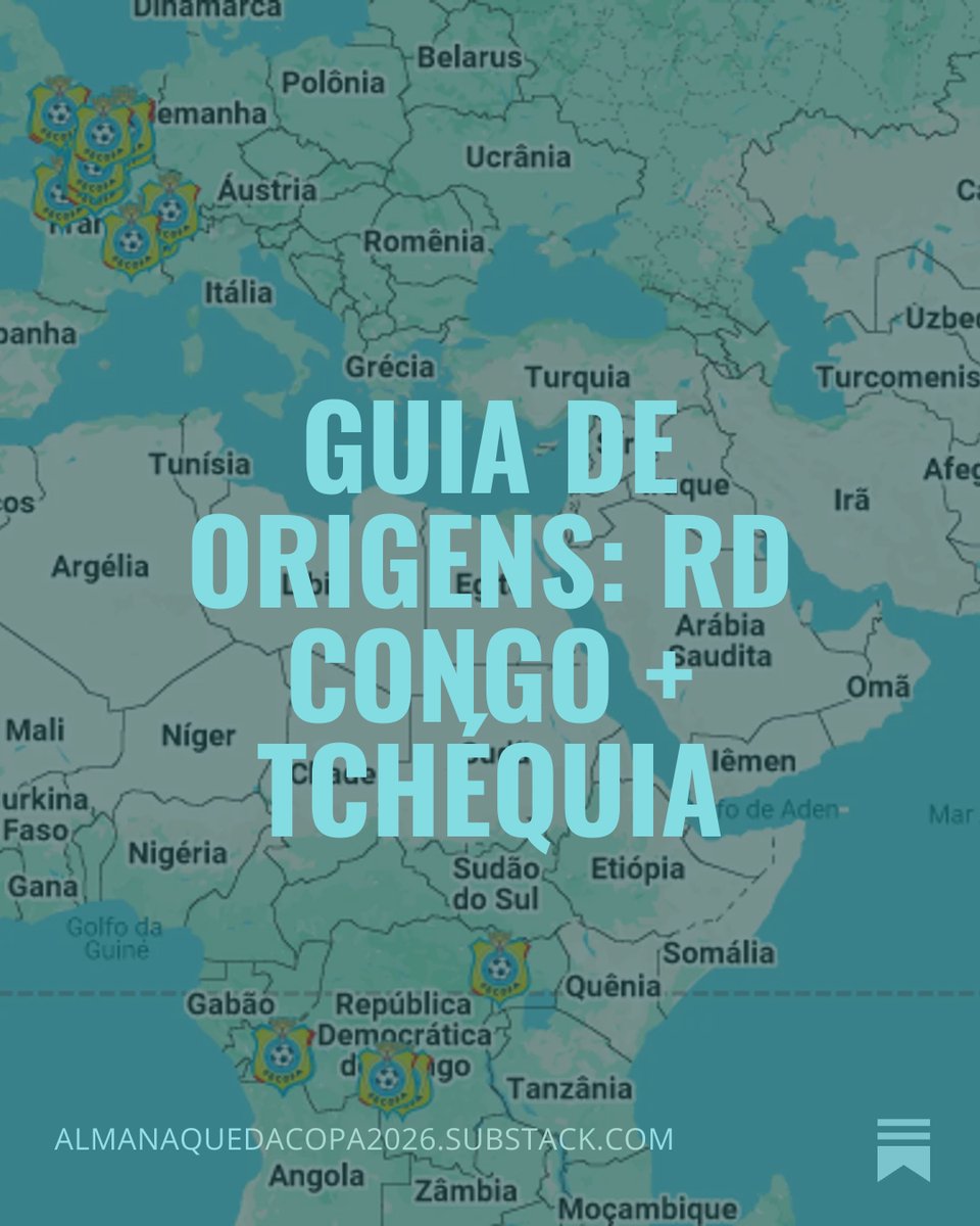 AlmanaqueDaCopa's tweet photo. Guia de Origens: RD Congo + Tchéquia

A República Democrática do Congo tem seis jogadores nascidos no país, além de 20 na Europa, sendo 11 na França e cinco na Bélgica; a Tchéquia possui todos os seus convocados nascidos no território

https://t.co/Rye309STvI https://t.co/ewNF4a8w02