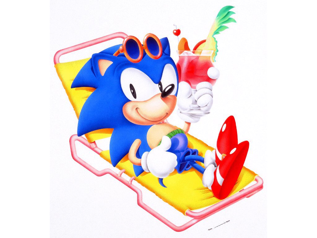 3Caramelg122's tweet photo. Every disagreement with the left image stems from misunderstanding Sonic’s character and his relationship with his character *design*. Sonic is reserved and aloof. That’s why you reserve the significant cartoony expressions for appropriate *moments*. Not constants. https://t.co/zqSEW1QG0Y