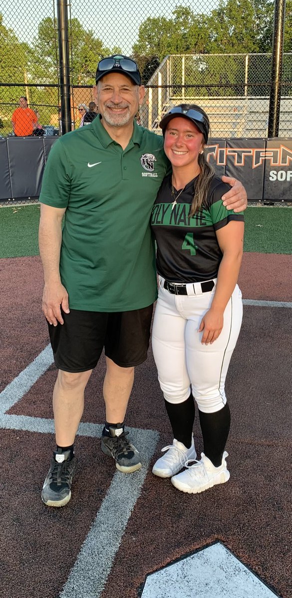 HolyName_SB's tweet photo. So proud of Senior Kylee Blinky and Freshman Lucy Reis who represented Holy Name so well in tonight’s Cuyahoga County All Star Game!  ❤️🌊🥎 https://t.co/pSOl09BmLK