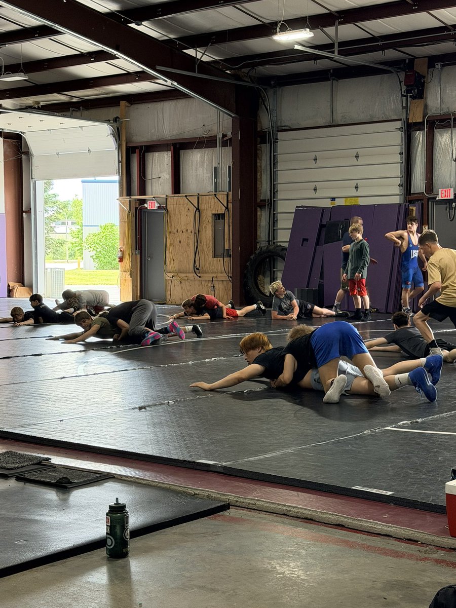 WIWrestlingFed's tweet photo. 📸 from the final Greco camp for the WWF spring training series 🔥 This is what it’s all about. We can’t wait to invite you back for the 2027 series. Until then, good luck to the wrestlers headed to National Duals and Fargo, and thank you for preparing with us and YOUR team!! https://t.co/6ZVf6ENOTz