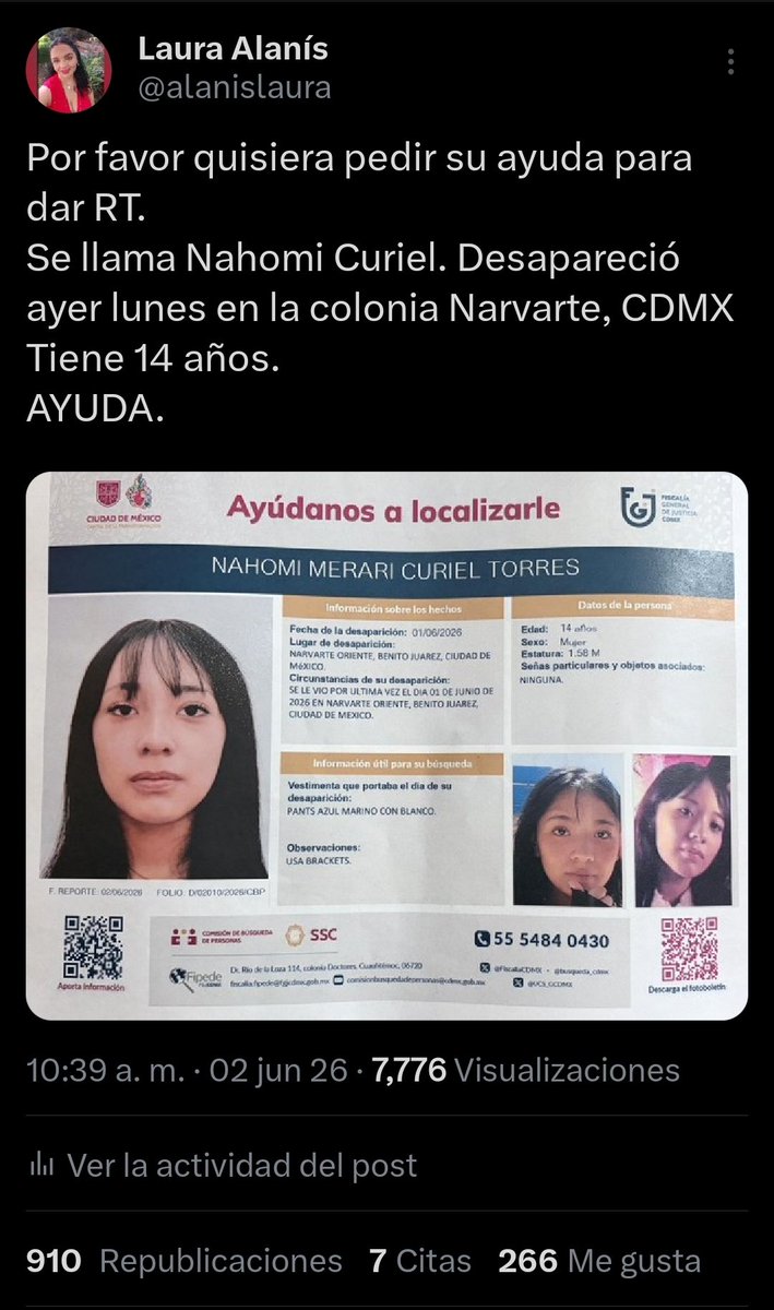 Laura Alanís tweet media