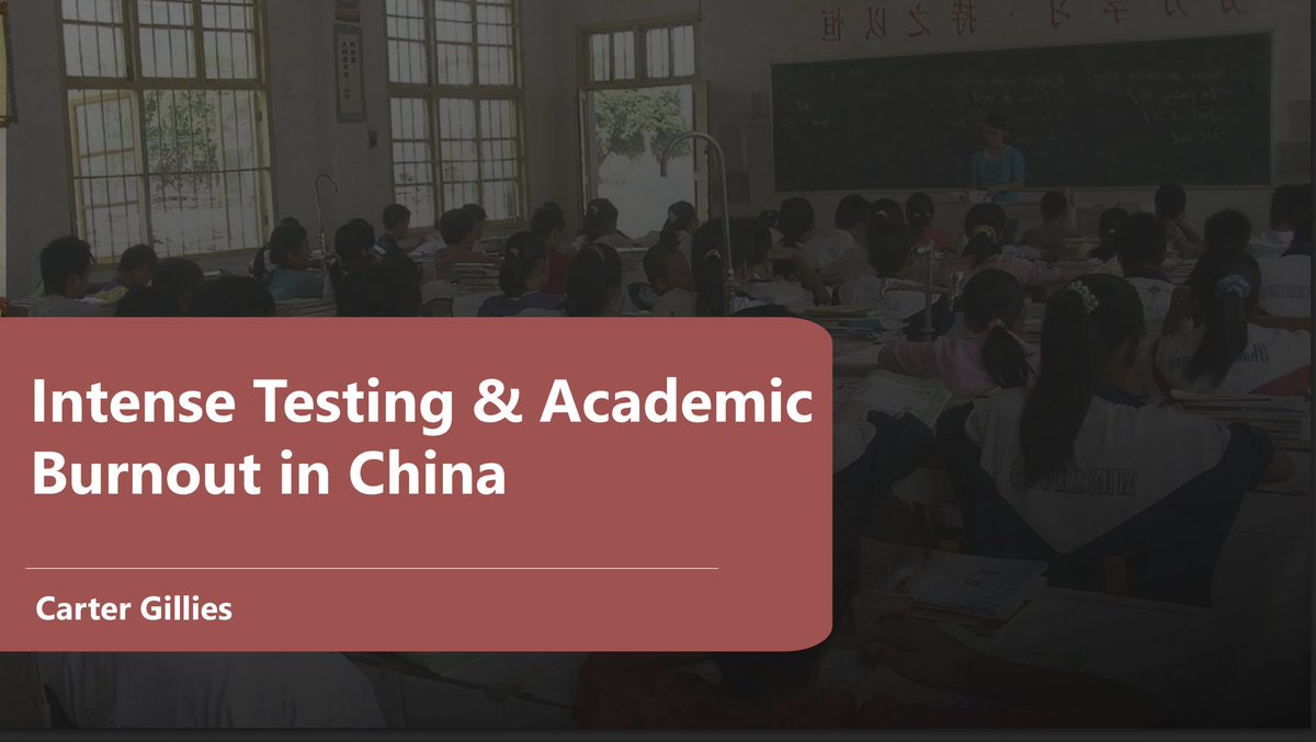 CarterEM203's tweet photo. China's intense education system can cause challenges for students. What needs to change and how? https://t.co/ASxc6EeZk7