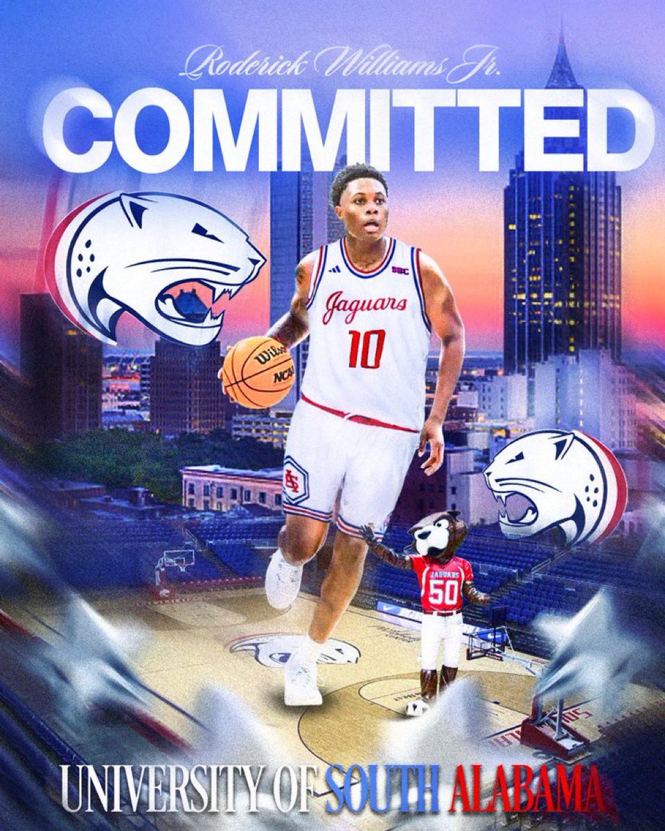 CappsOnSports's tweet photo. 🏀COMMITS: Transfers Roderick Williams Jr, Keyne Costa, and Aedan Lewis have signed with South Alabama #SunBeltMBB 

Williams, a 6-6 Southern Arkansas (DII) transfer, averaged 12.4 PPG and 5.5 RPG as a freshman this season.

Costa, a 6-8 NE Oklahoma A&M (JUCO) transfer, averaged 11.4 PPG and 6.8 RPG this season as a sophomore.

Lewis, a 6-3 Southwestern (DIII) transfer, averaged 13.1 PPG, 5.9 RPG, and 1.4 SPG this season as a sophomore. 17.6 PPG in conference play. 

🔗TRACKER: https://t.co/qD4xO0AteN