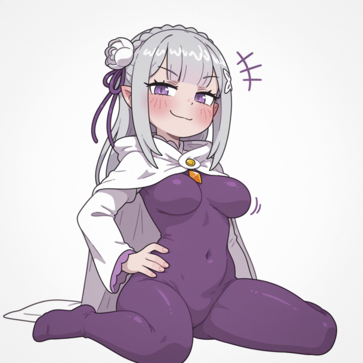 ImMoonieuwur's tweet photo. Emilia Bodysuit! 

#リゼロ #Rezero 💜 https://t.co/TOa85BWnnH