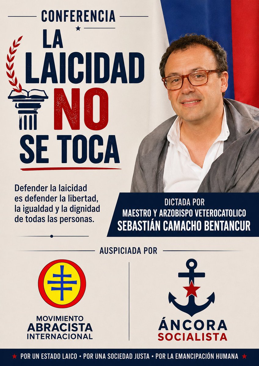 ArzobispoCamach's tweet photo. JULIO 2026 - "LA LAICIDAD NO SE TOCA" - La Laicidad está en el foco: ¿Cual son las organizaciones religiosas que intentan intervenir en el Estado? La Laicidad es patrimonio fundante del Uruguay y es nuestra misión defenderla para poder seguir siendo quienes somos en libertad. https://t.co/PNNwWWdEoo