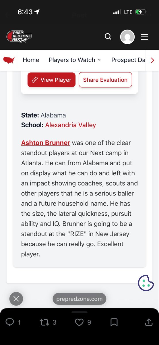ashton_brunner's tweet photo. Beyond blessed to be selected for The RIZE!

Huge thank you to @ALPopsFootball and @__AustinButler for the write-up and the opportunity. I’m fired up to compete against some of the best players in the nation from the Classes of 2030 and 2031.

Iron sharpens iron. Can’t wait to get to New Jersey and compete. 🏈🔥

#RIZE #FootballRecruiting #ClassOf2030 #BuiltDifferent #NextUp 
@DexPreps @MaxPreps @AL_Recruiting @StrengthDebates @ChampionsSA16