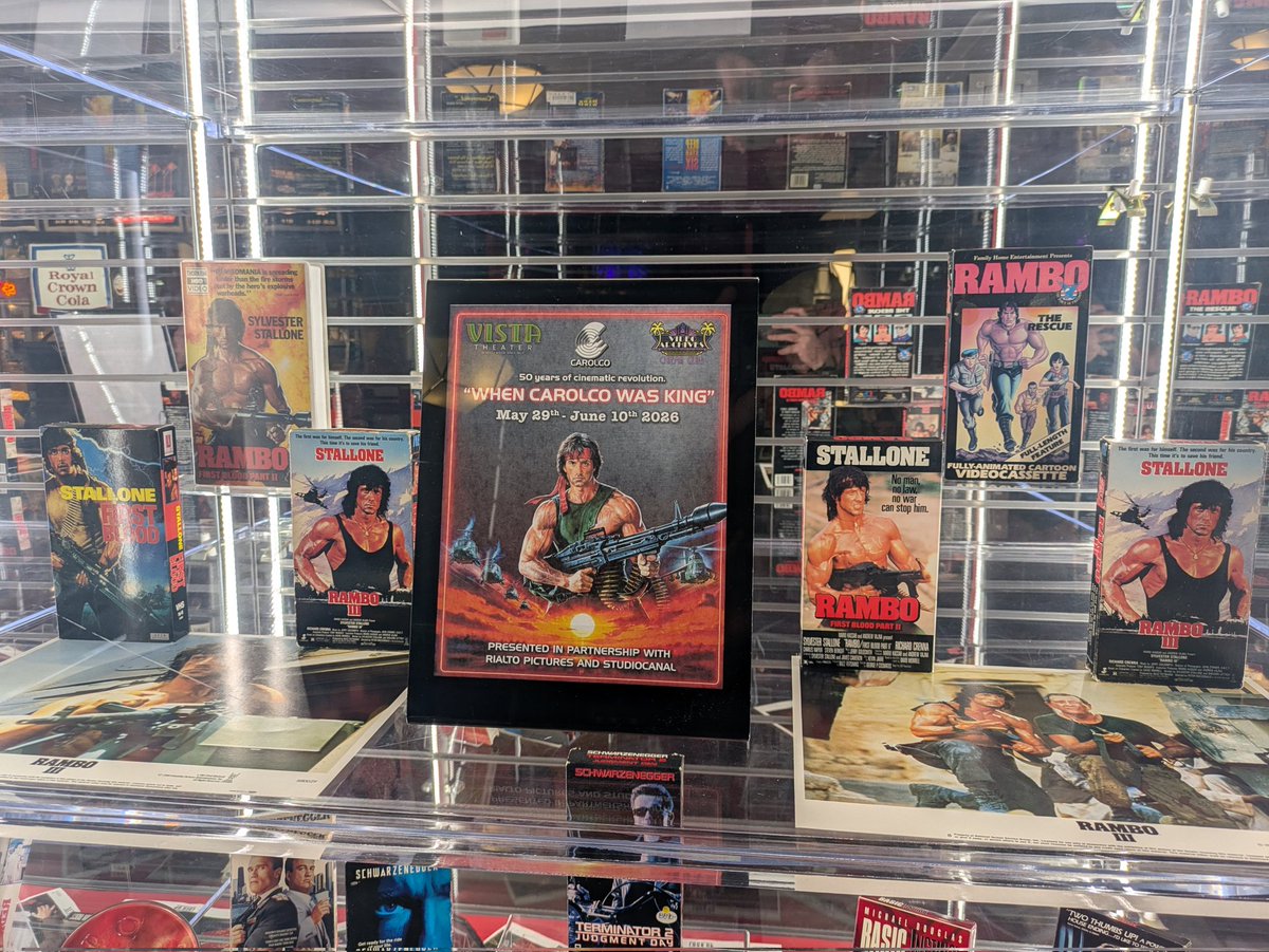 MatthewChernov's tweet photo. Now seated for tonight’s incredibly rare 70mm screening of RAMBO: FIRST BLOOD PART II, part of @vistahollywood's monthlong celebration of Carolco Pictures. Lots of hardcore @RamboMovie and @JohnRamboFilm fans in attendance! https://t.co/BlGRUUY6XR