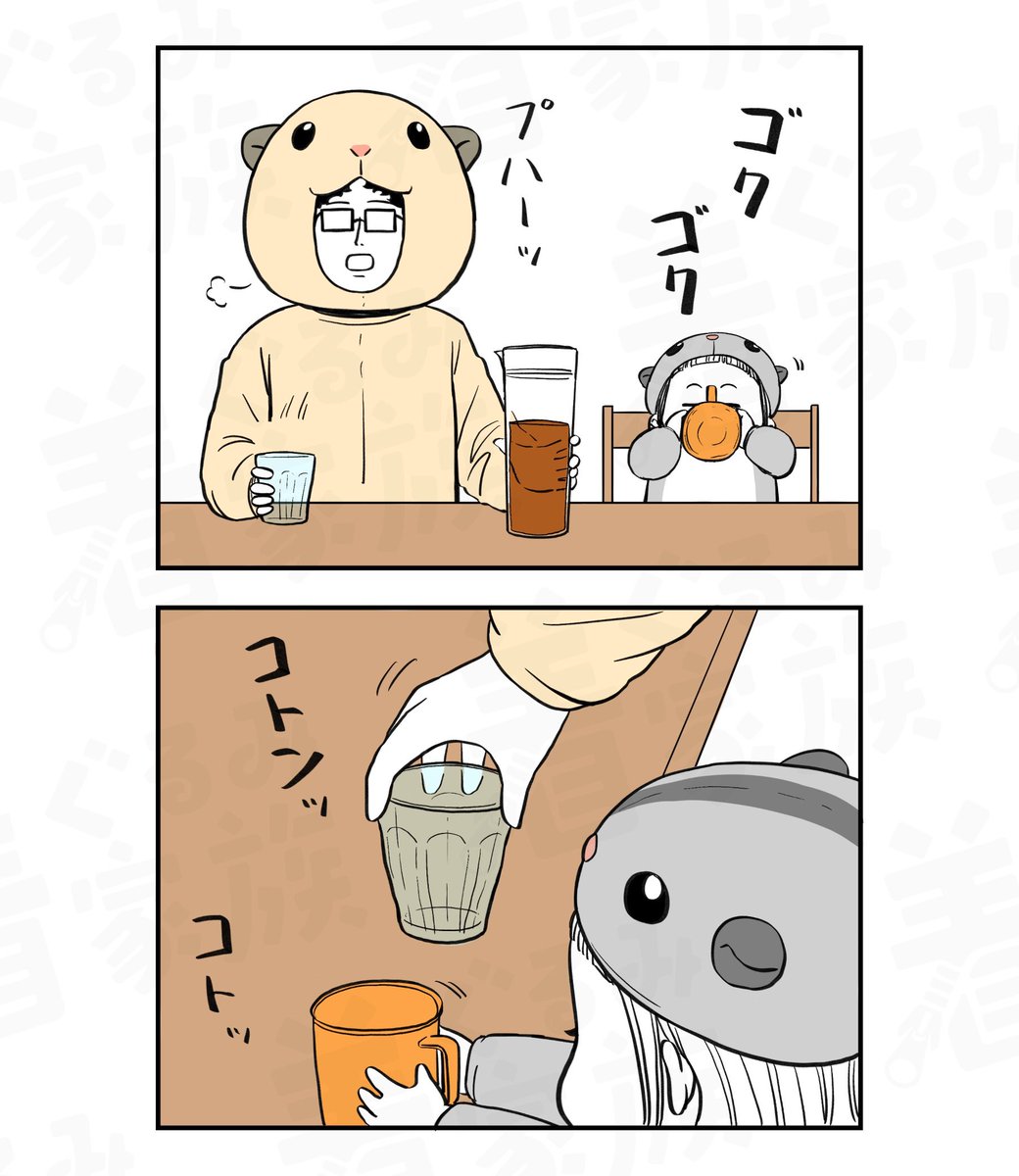かき集めるハムスター🐹 