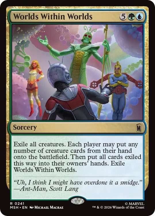 Dork4Short's tweet photo. NEW LIVING DEATH?!? 

#MTGxMarvel https://t.co/kn5jVpJJBj