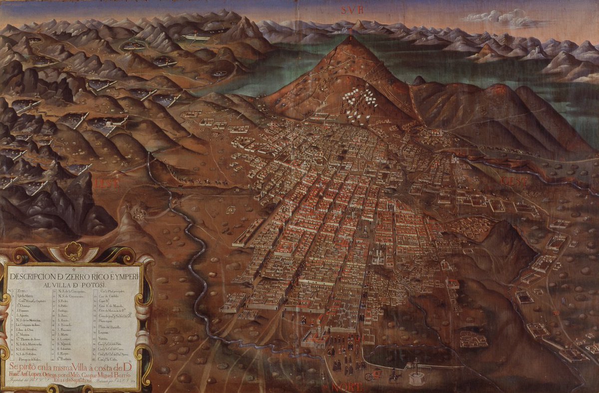 LandsknechtPike's tweet photo. By late 16th century the city of Potosí in modern-day Bolivia became the source of around 60% of global silver production.

The silver from Potosí mines was transported on caravans of llamas and loaded on Spanish ships. Some of this silver was sent to Manila to trade with China. https://t.co/8U85QJsm11
