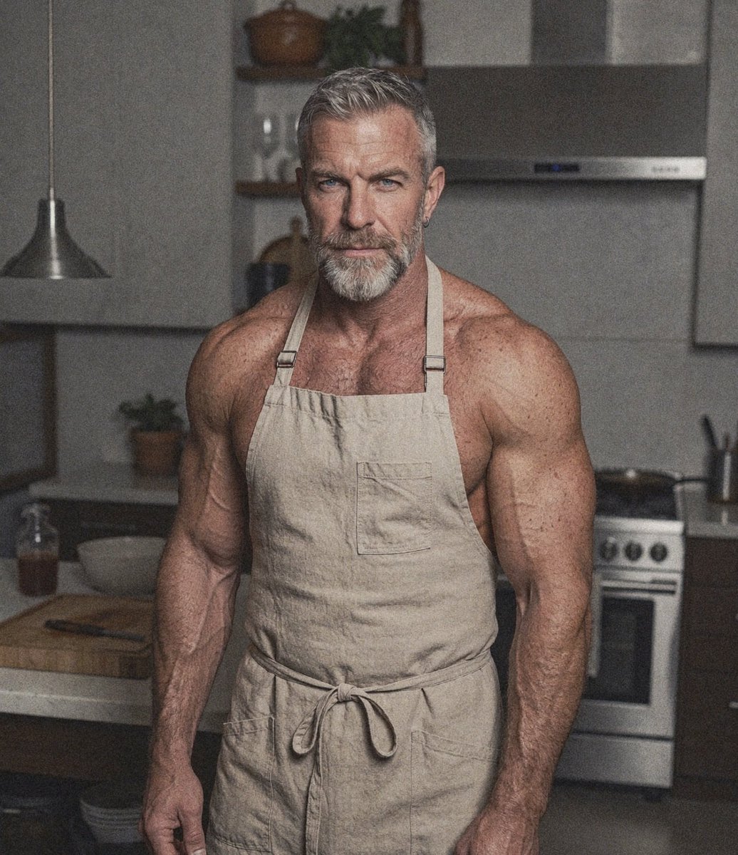 GerardGrayson78's tweet photo. Facing the stove with pure determination because culinary arts deserve the exact same focus as a heavy lift day. Let's eat. 🥂🍽️
P.S. No, I won't wear a shirt.
#dilf #ChefMode #gay https://t.co/ODVdr98A1y