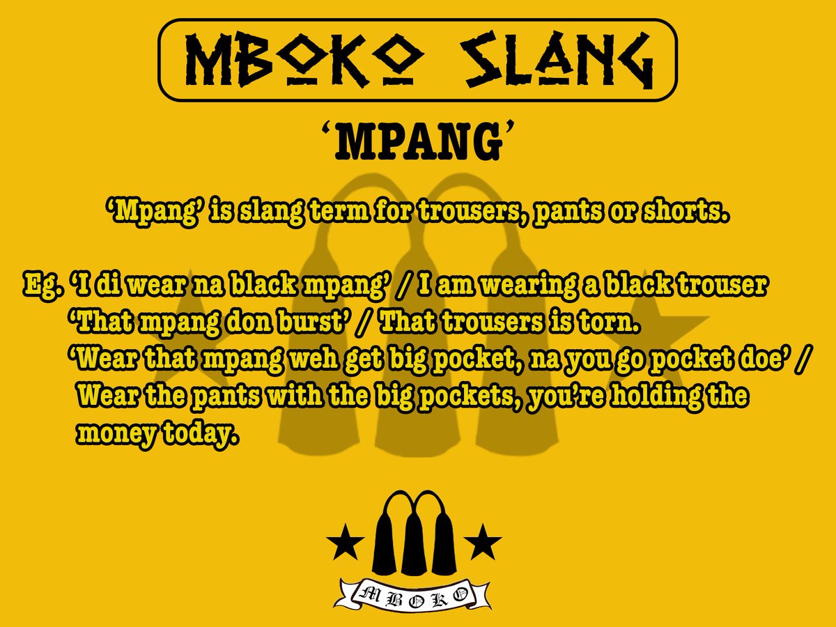 MbokoCameroon's tweet photo. MBOKO SLANG: “MPANG” 🇨🇲❤️‍🔥

#cameroonmusic #mbokocameroon #mboko #music #mbokoslang #slang https://t.co/kL3okDovGA