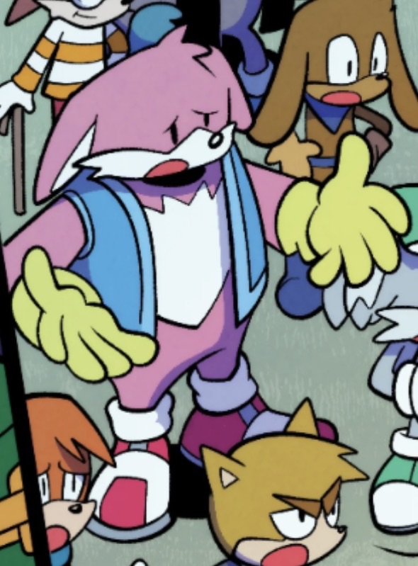 BigDeltaWerecat's tweet photo. I can't find the post about the topic of idw having cameo characters but I find this to be really cool. Another glitch 'character' getting their own redesign in the comics not once but TWICE. https://t.co/mulUFmWJsC