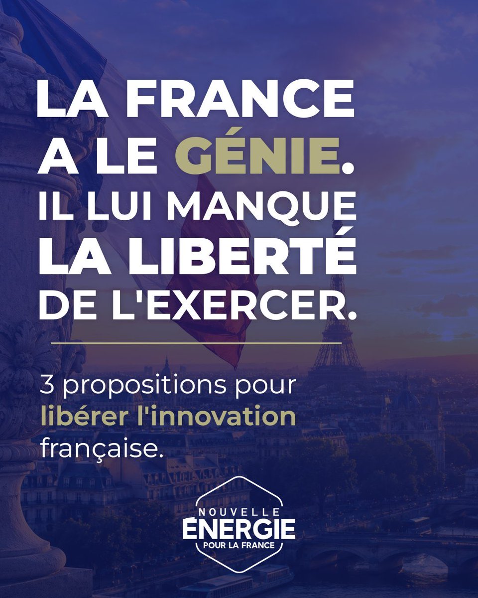 BonnetSebas75's tweet photo. Clément Beaune veut redonner à la France le goût du plan. Mais la France ne manque pas de plans. Elle manque de liberté. Le plus révélateur tient à la fonction même de celui qui parle. Clément Beaune dirige le Haut-commissariat à la Stratégie et au Plan. L’homme placé à la tête de l’organisme chargé de penser l’avenir explique aujourd’hui que la France ne sait plus penser l’avenir.

La technocratie française a parfois des éclairs de sincérité involontaire.
Depuis des années, l’État produit des stratégies, des feuilles de route, des comités, des hauts-commissariats, des lois d’orientation et des rapports d’avenir. Résultat, les innovateurs attendent, les entrepreneurs contournent, les chercheurs s’épuisent, les industriels renoncent. Le problème français n’est pas l’absence de projection. C’est l’impossibilité d’agir.
@davidlisnard rappelle une chose simple. La liberté, ce n’est pas demander moins de justice. C’est demander que l’on laisse faire ceux qui veulent agir. Travailler, créer, entreprendre, chercher, produire. La puissance publique doit garantir le cadre, pas confisquer le mouvement.

@Nouv_Energie pose donc une question autrement plus décisive. Et si l’on cessait de traiter le génie français comme un risque administratif ? Il ne s’agit pas d’ajouter un plan à tous les plans déjà oubliés. Il s’agit de rendre possible l’expérimentation, d’ouvrir la commande publique à l’innovation, de remplacer la peur normative par la responsabilité.
Bref, de laisser faire ceux qui veulent agir.

Non pas un plan de plus pour administrer l’innovation. Mais une liberté retrouvée pour la laisser naître, grandir, produire et conquérir. Notre pays n’a pas besoin que l’on dessine son avenir depuis un bureau.
Il a besoin que l’on cesse d’empêcher ceux qui peuvent le construire. Le Haut-commissariat au Plan veut désormais un plan pour réapprendre à planifier.
Nouvelle Énergie propose plus simple, plus exigeant, plus français. Libérer ceux qui savent faire.

À force de tout planifier, l’État a fini par organiser l’impuissance.
À force de libérer, on peut encore réveiller la puissance française.
#Lisnard2027