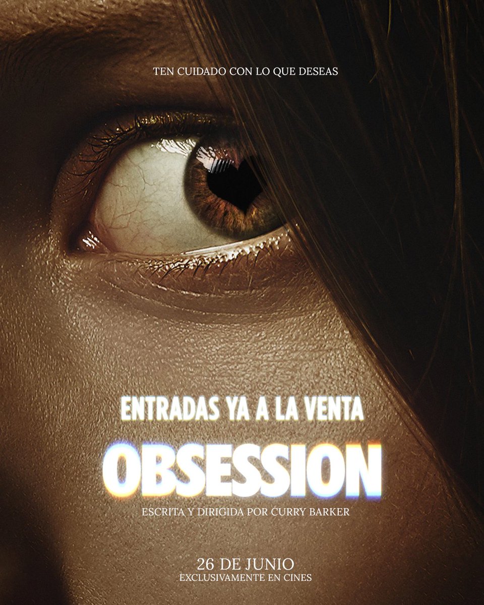 OdeonMulticines's tweet photo. 🖤 Lo que tú sientes se llama OBSESSION.

🎟️ Compra ya tus entradas. 26 de junio en Odeon Multicines. https://t.co/pFM9HAfgMw