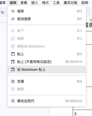 zonble's tweet photo. 話說最近還頂常用 Google Docs 的 markdown 貼上功能。 https://t.co/uOWOQSaWN6