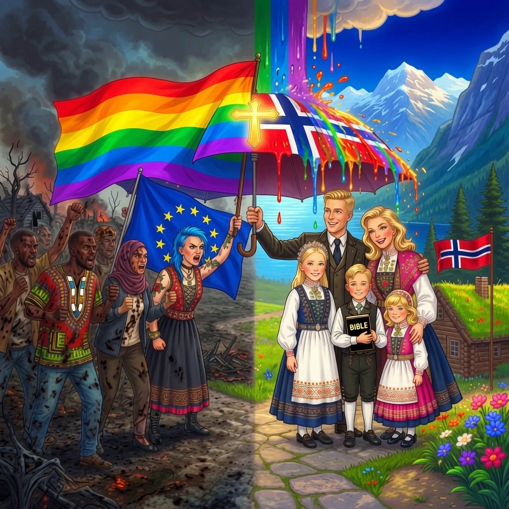 jesusergud's tweet photo. How it is, filthy decadence VS 
How it should be, God’s will https://t.co/xKygxM3o8K