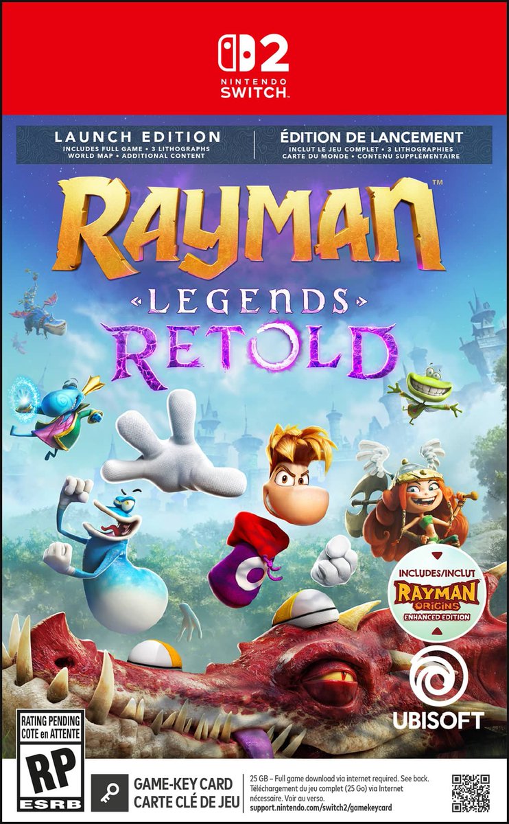 Adrilocario's tweet photo. PERDÓN?!?!
ES UNA BROMA???

Rayman Legends Retold, que costará 40€, INCLUIRA EL REMASTER de Rayman Origins.

Pagas 40€, y te llevas 2 juegos.
2x1.

Ubisoft esta haciendo bien las cosas.

Ojalá sea un éxito en ventas, para que así hagan de una vez el queridisimo "Rayman 4" https://t.co/C9FOrSQ4W6