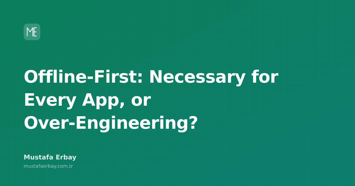 merbay86's tweet photo. "Been down the Offline-First rabbit hole, and I'm still trying to figure out if it's a blessing or a curse. Worth the extra development time, or just over-engi…

#Career #Softwarearchitecture #Offlinefirst #Systemdesign

https://t.co/0ajuMwDTLr… https://t.co/YOpCPL891q