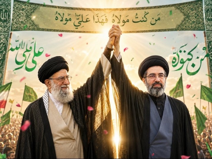 BBBb588387's tweet photo. عید غدیر عید بیعت با امام است یک روز با مولا علی (ع) و یک روز با  سید مجتبی خامنه ایی

#لبیک_یا_خامنه_ای https://t.co/gBL7Ya9S16