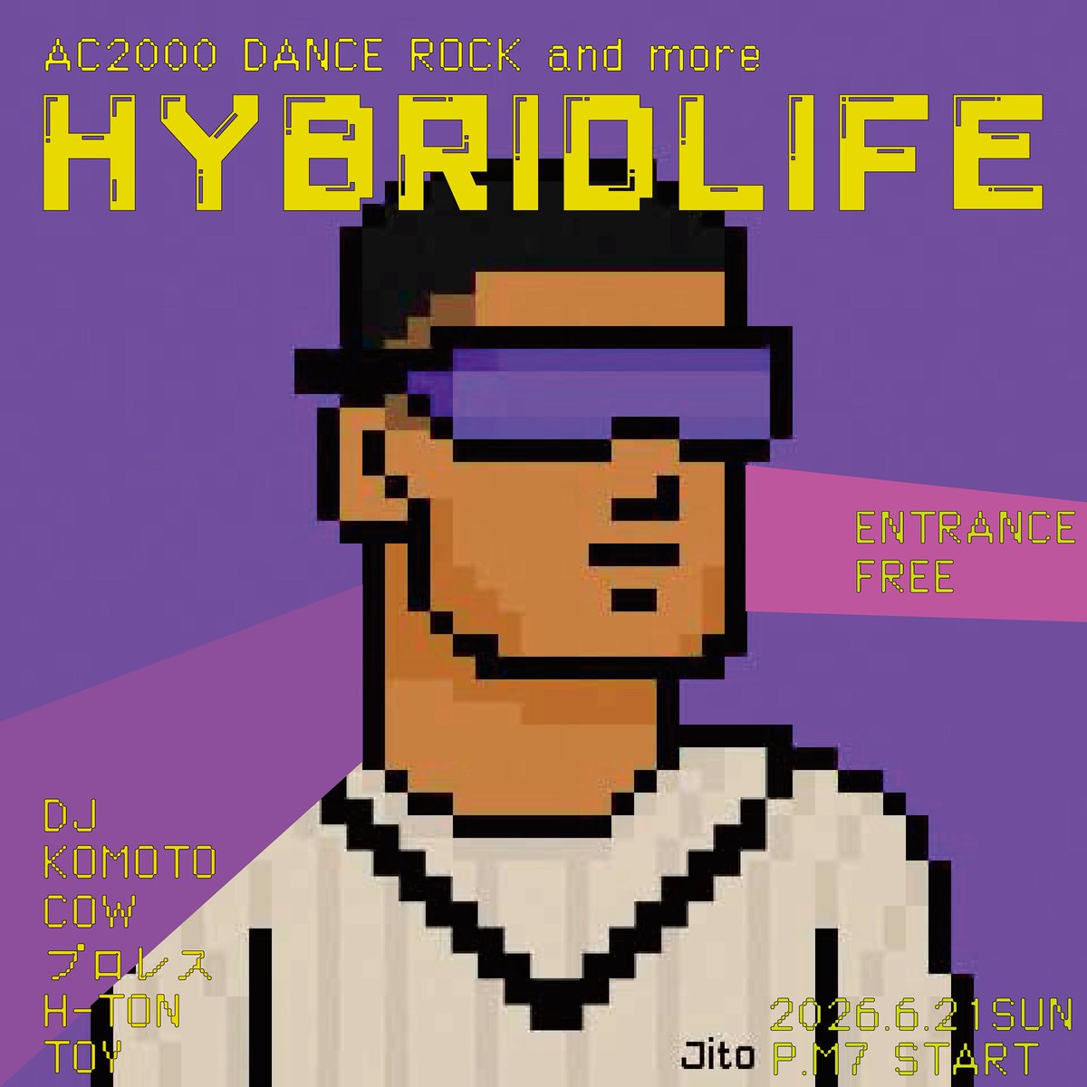kamp_hostel's tweet photo. Hybrid Life at奉還町KAMP
6/21 SUN 19:00〜
Charge free

Dj
komoto
プロレス
cow
noth
Toy

チャージフリーのDjラウンジです。
お気軽にお越しください。 https://t.co/LJ1KQgij55