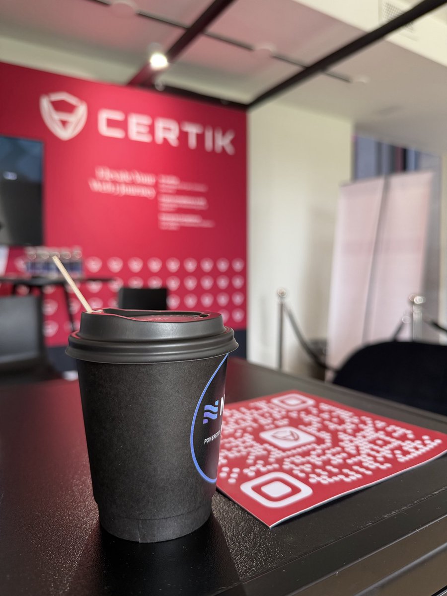 CertiK's tweet photo. Bonjour, Paris! 🇫🇷☕️

We’re kicking off Day 2 of @proofoftalk and would love to meet you.

Stop by the CertiK booth for a coffee, a chat about Web3 security, and a look at how we’re helping secure the future of the industry.

See you there! 👋 https://t.co/RiHQqhQLOu