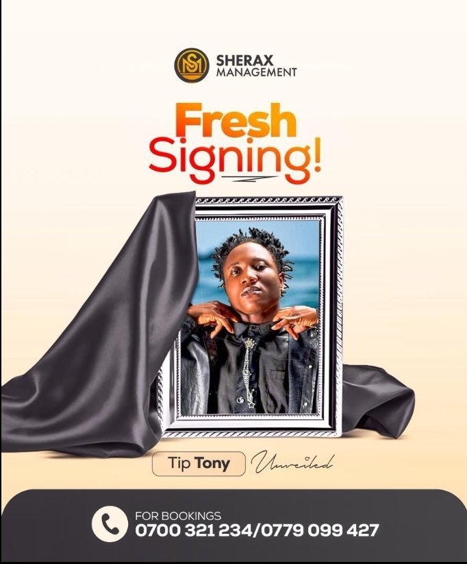 4digitstv's tweet photo. SHERAX MANAGEMENT SIGNS TIPTONY AKA RASTA  
 Sherax Management, a fast-rising music label based in Bundibugyo, has officially signed one of the Rwenzori region’s finest talents, Tiptony, popularly known as Rasta. https://t.co/YKO3GxGUiR