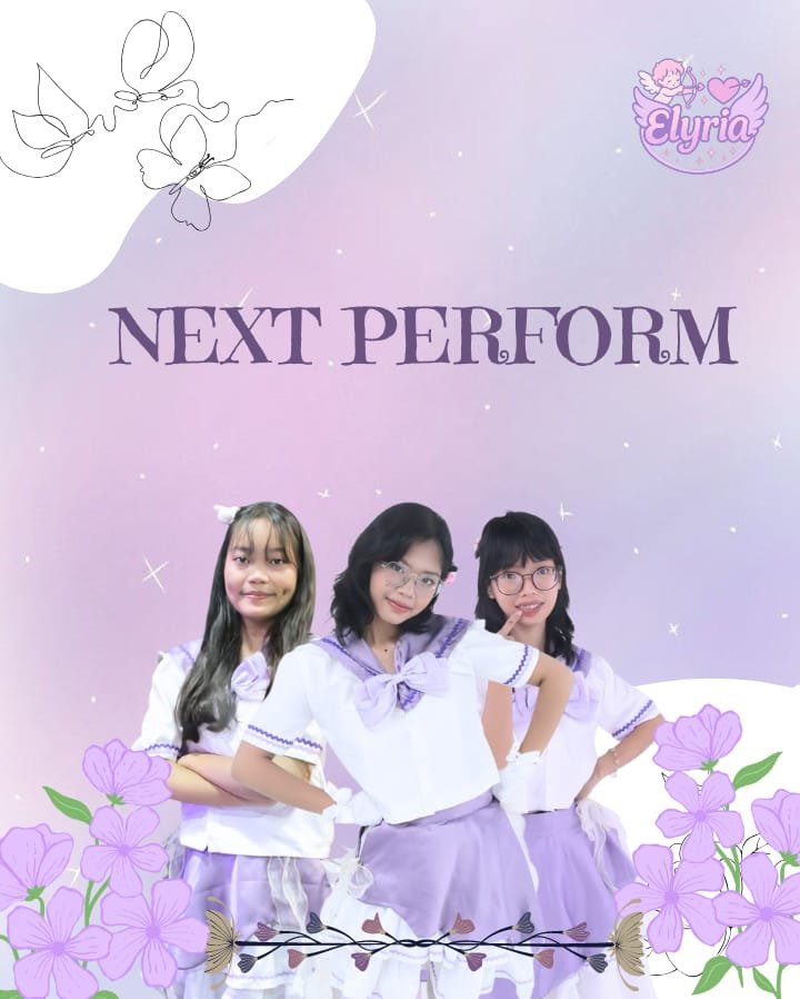elyria_Official's tweet photo. Next Event!!! 

Elyria akan tampil di Event One Belpark x AOI Mizu Matsuri, One Belpark Mall. Hari Sabtu, 06 Juni 2026.

Wanna be your happiness! We are Elyria 

#chikaidol #elyriaidolgroup  #KauYangKuinginkan 
#エリリアアイドルグループ https://t.co/r6yyFydEJ5