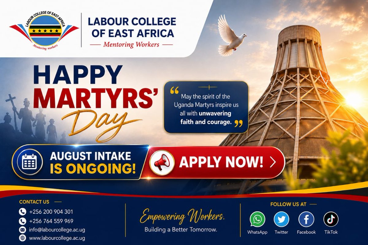 RCollege2222's tweet photo. Happy Martyrs Day Celebrations.
@uganda_martyrs https://t.co/olyBXxEmZU