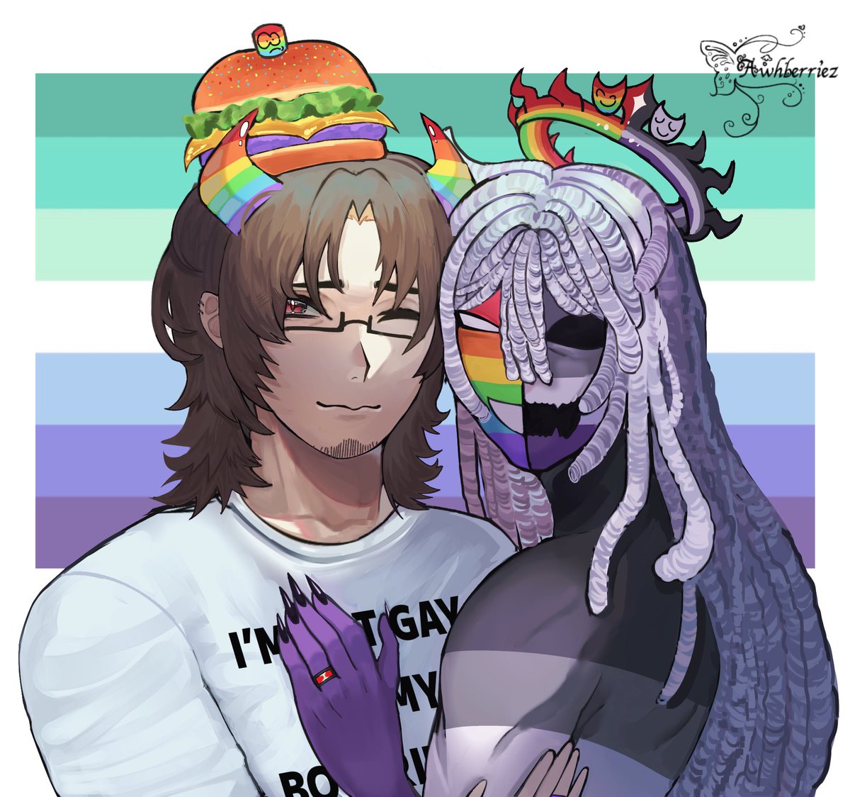 awhberriez's tweet photo. Happy pride #voidburger https://t.co/nM2QYHYnsK