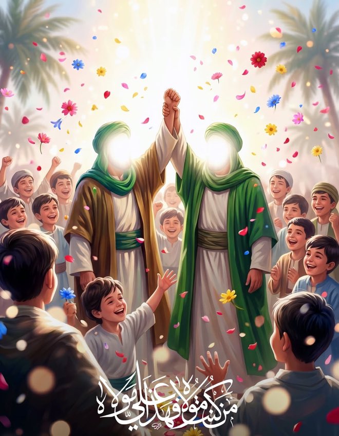 Zahratweets12's tweet photo. Celebrating the day of “Ghadeer” is as important as “Azadari” in Muharram🤍 https://t.co/wzPWmjq00y